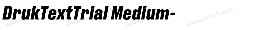 DrukTextTrial Medium字体转换